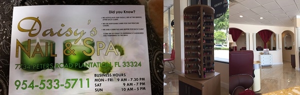 Daisy’s Nails and Spa 7734 Peters Rd Plantation Florida 